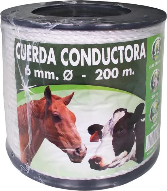 Cordon Nylon Conductor para Pastor Electrico 6 mm — foto principal