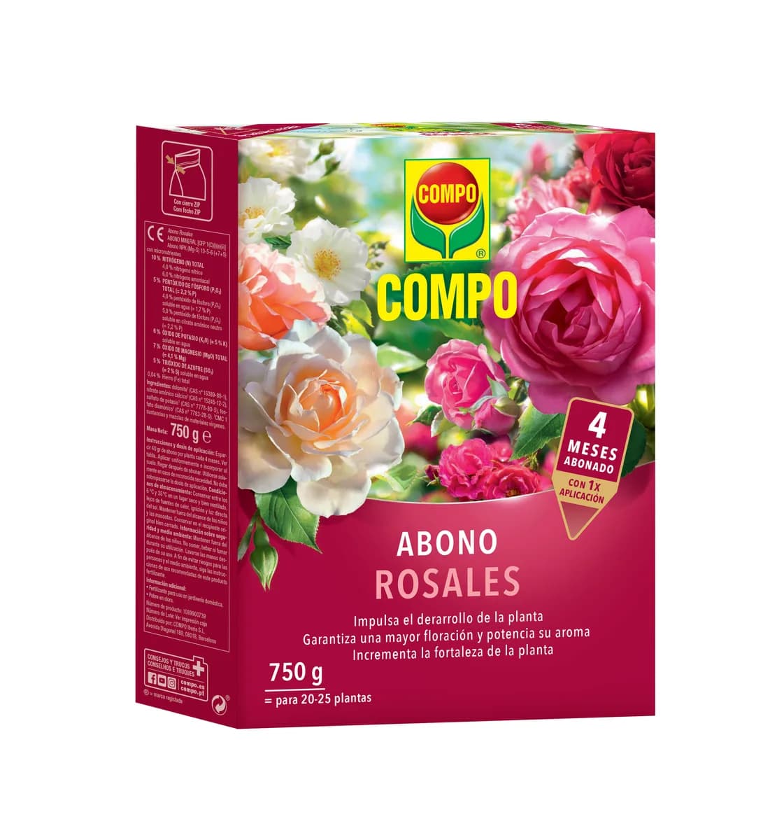 Abono Rosales Compo 750 gr — foto principal