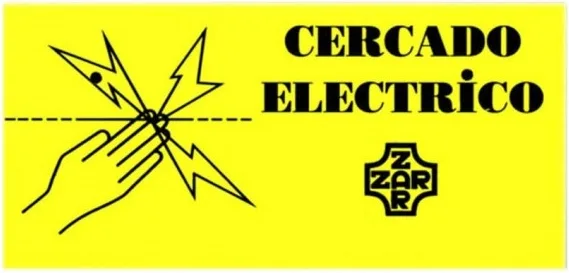Cartel de Señalizacion de Cerca Electrica — foto principal