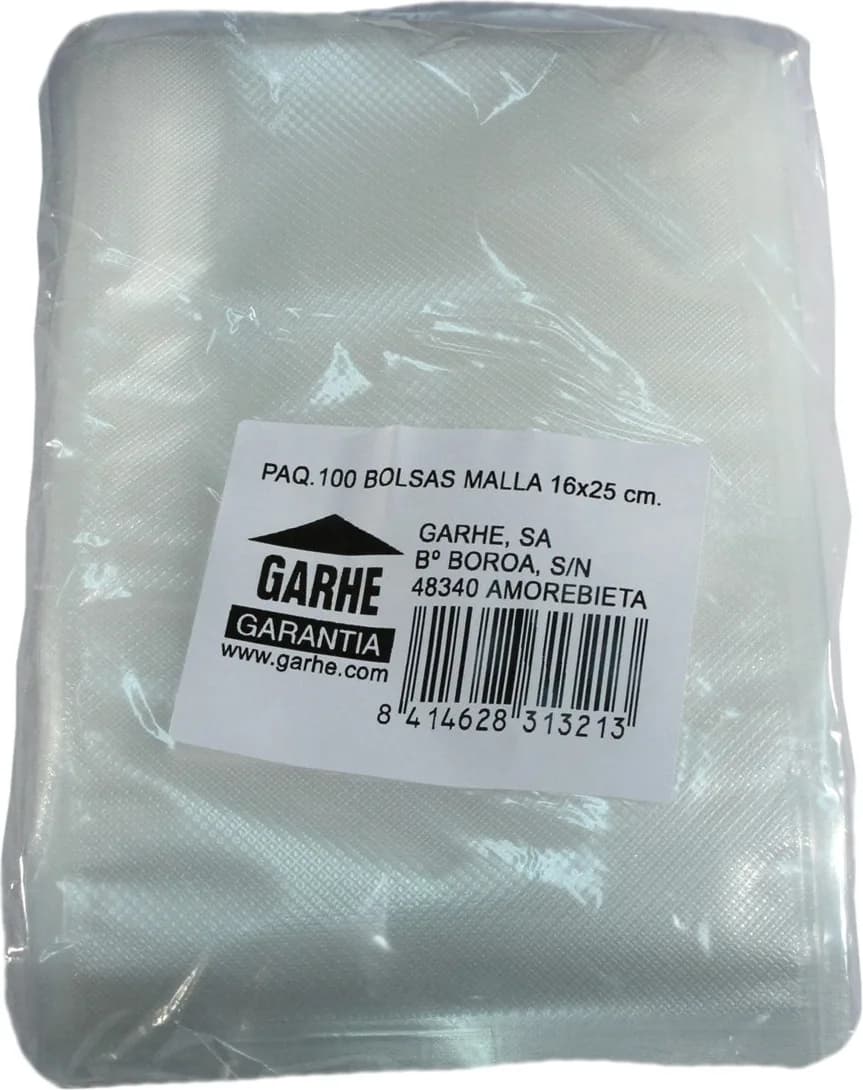 Paquete 100 Bolsas Gofrada Envasado Al Vacio 16x25 cm — foto principal