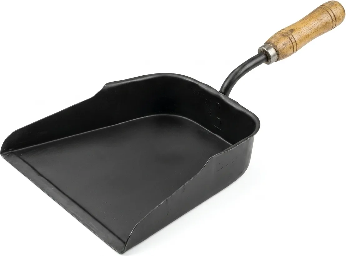 Recogedor Metalico con Mango de Madera 24x23 cm — foto principal