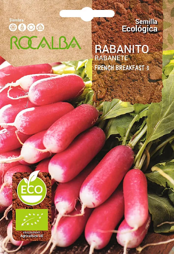 Semilla Ecologica Rabanito French Breakfast 3 — foto principal