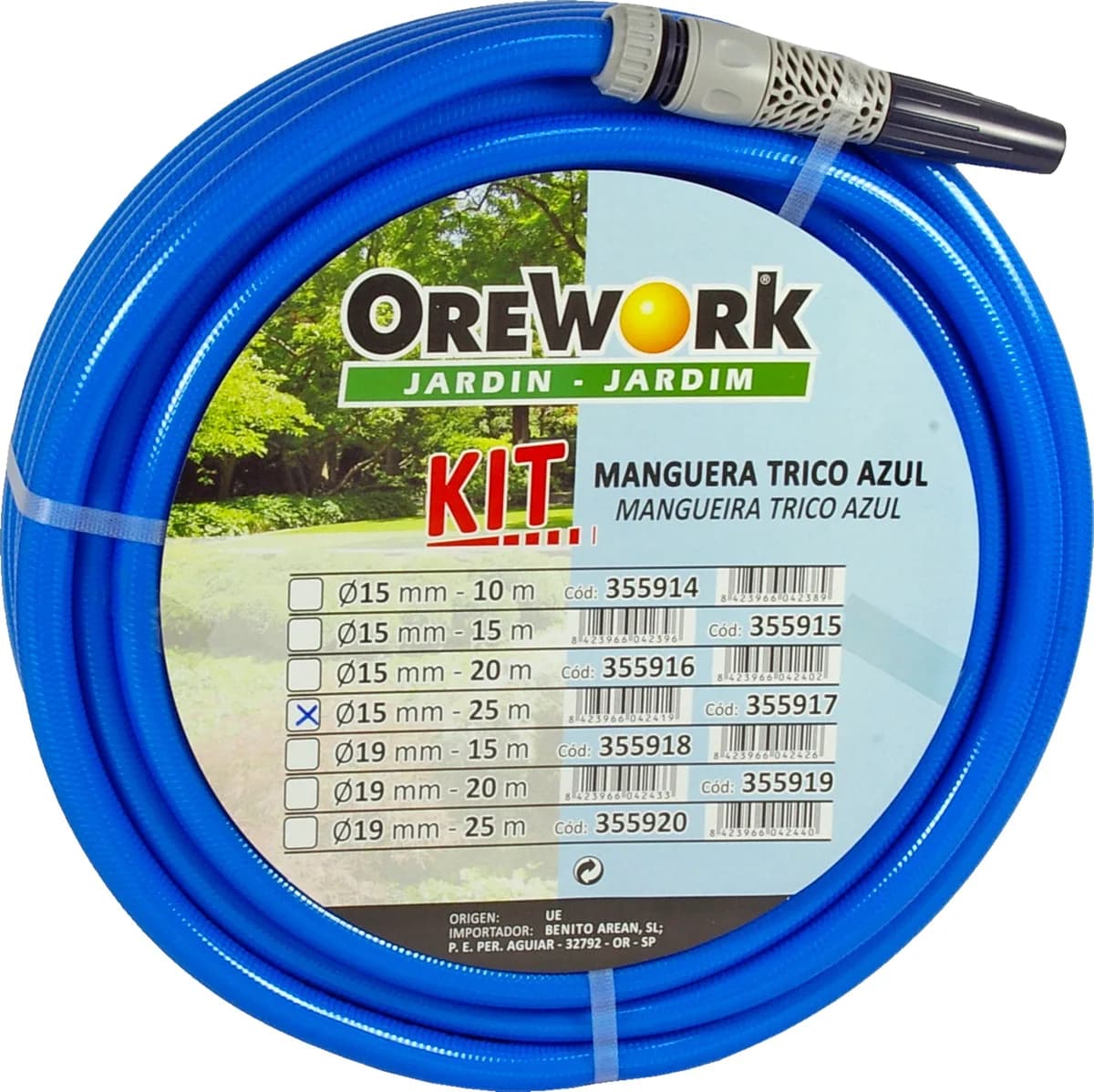 Manguera Riego Jardin Trico kit 19 mm 20 metros — foto principal
