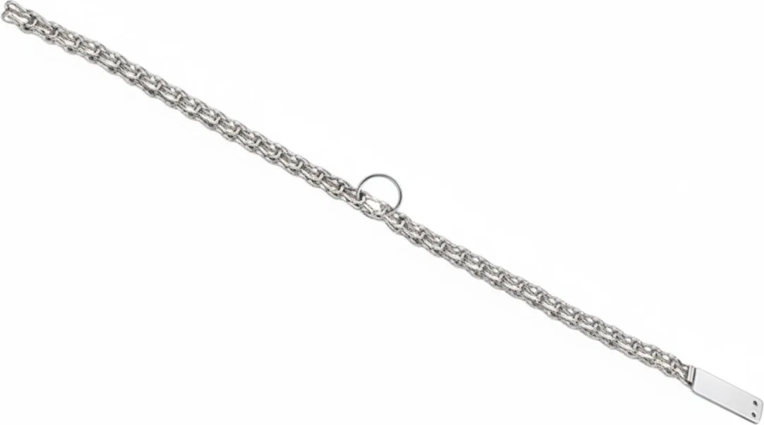 Collar Hierro Cromado Chapa 55 x 2,5 cm — foto principal