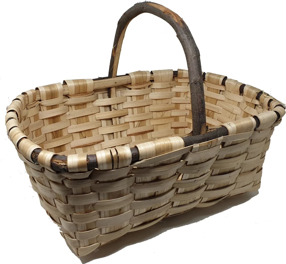Cesta Madera Rectangular Artesanal Nº2 — foto principal