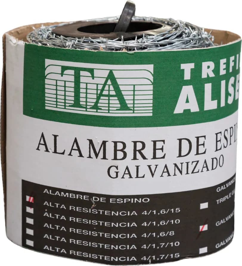 Alambre Espino Galvanizado 250 metros 1,6 mm — foto principal