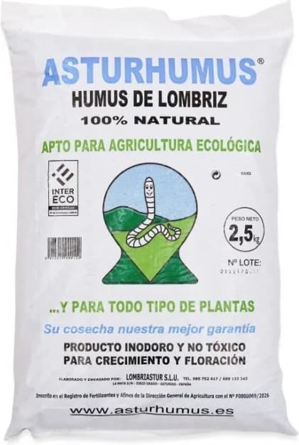 Humus de Lombriz Asturhumus 2,5 Kg — foto principal