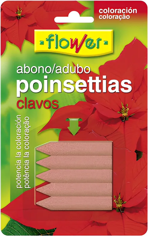 Flower Abono Clavos Poinsettias 5ud — foto principal