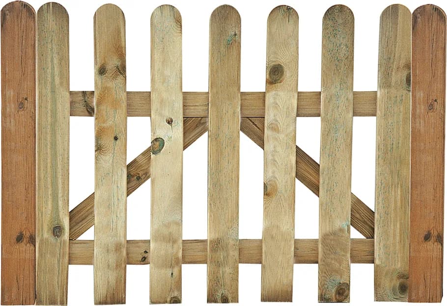Puerta Valla Clasica Madera 80x100cm — foto principal
