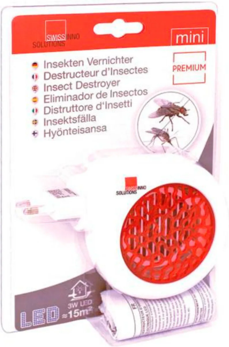 Mini Lampara Mata Insectos Moscas y Mosquitos Led 3 Watt — foto principal