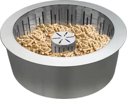 Quemador Pellet acero Inox Doble Capa C/cesta Recoge Cenizas Pb25 — foto principal