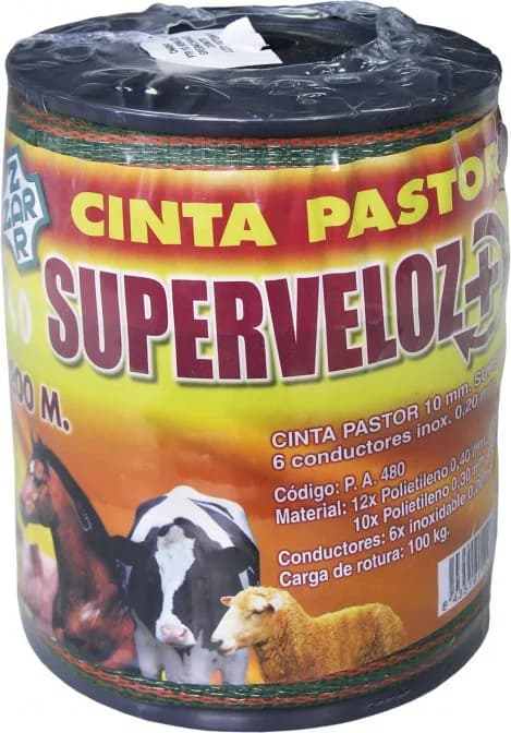 Cinta Conductora Pastor Superveloz 10 mm 200 metros — foto principal
