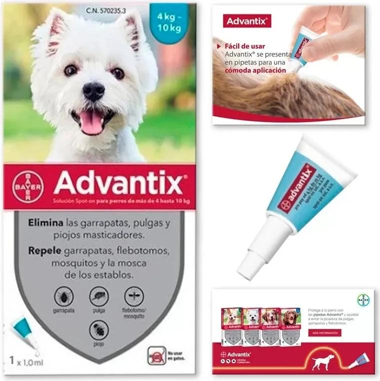Advantix Pipetas Antiparasitarias para Perros 4-10kg — foto principal