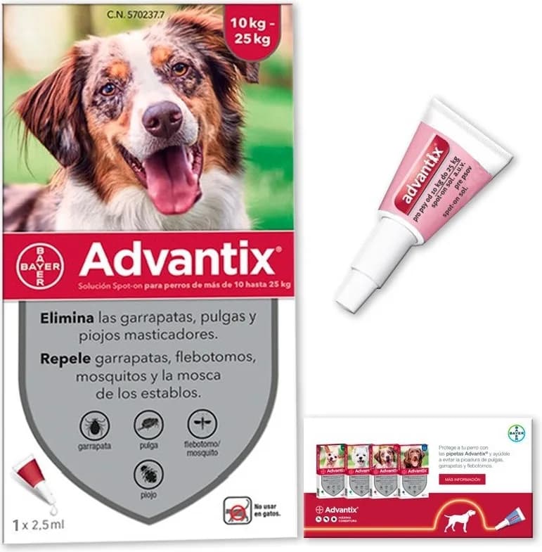 Advantix Pipetas Antiparasitarias para Perros 10-25kg — foto principal