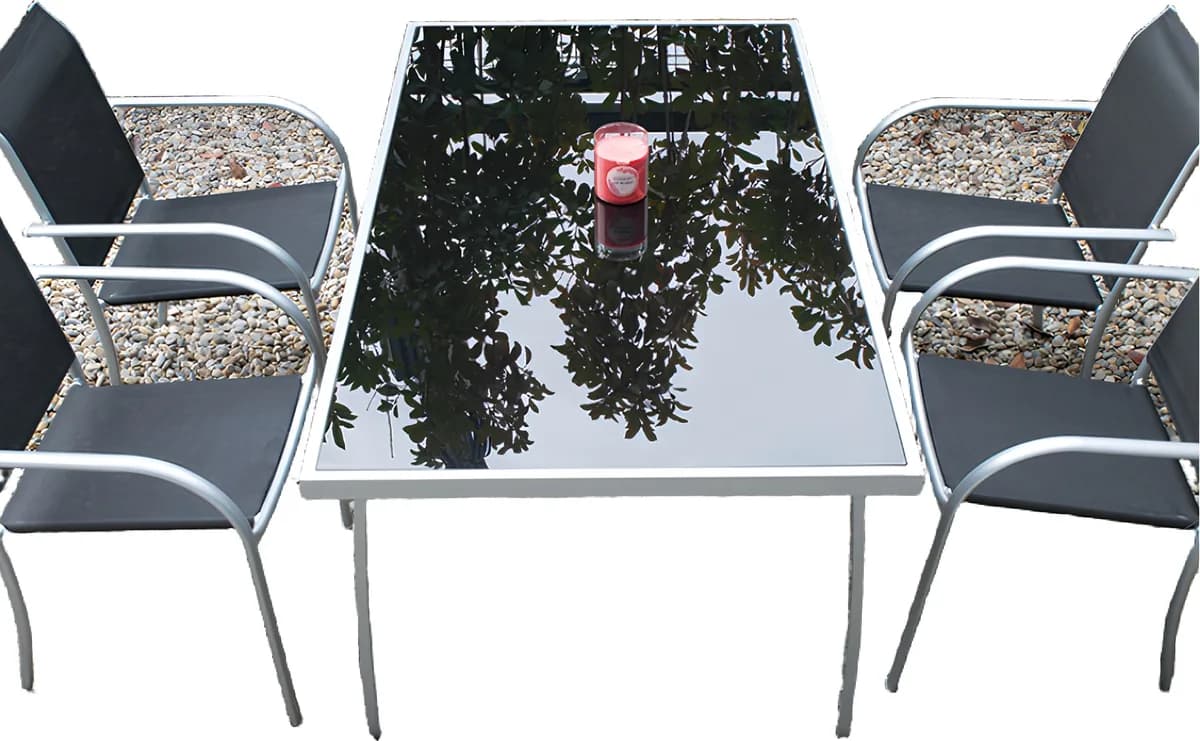 Mesa Jardin + 4 Sillas Modelo Brasil — foto principal