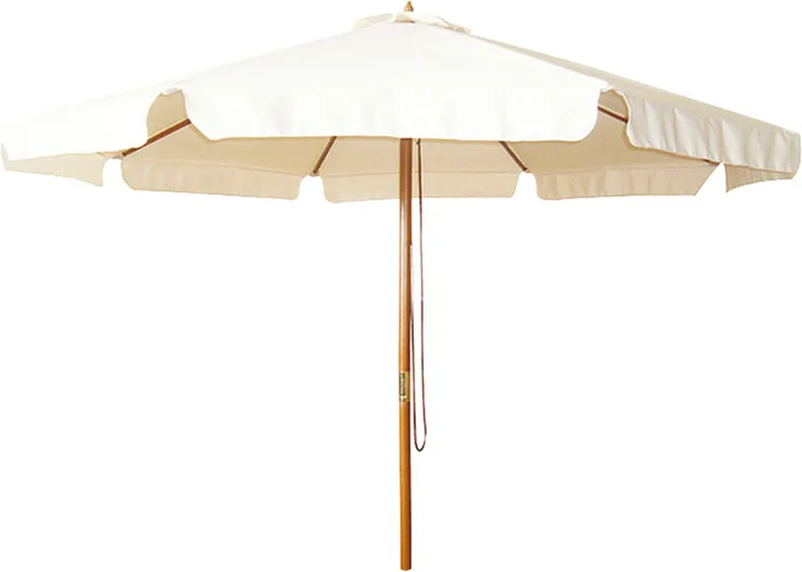 Parasol / Sombrilla de Aluminio Imitación Madera con Toldo de 3 Metros — foto principal