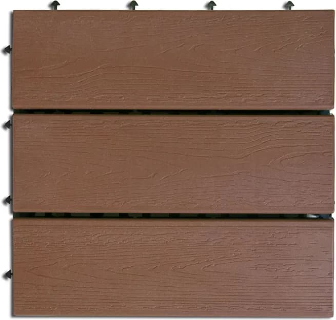 Loseta Imitacion Madera Compos Choco 6 uds 30x30 cm — foto principal