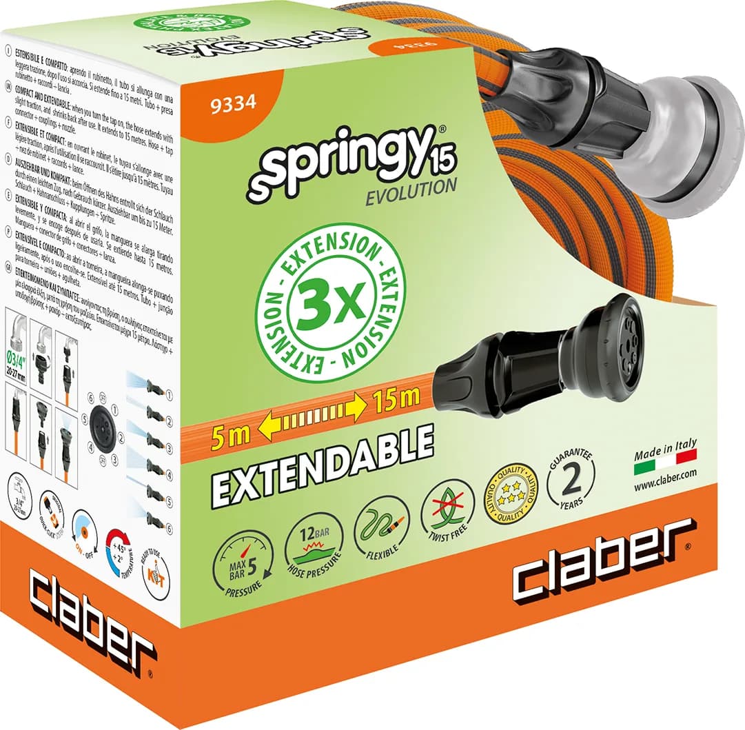 Manguera Extensible Claber Springy 15 mt — foto principal