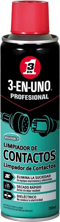 3 en Uno Profesional Limpiador de Contactos en Spray 250 ml — foto principal