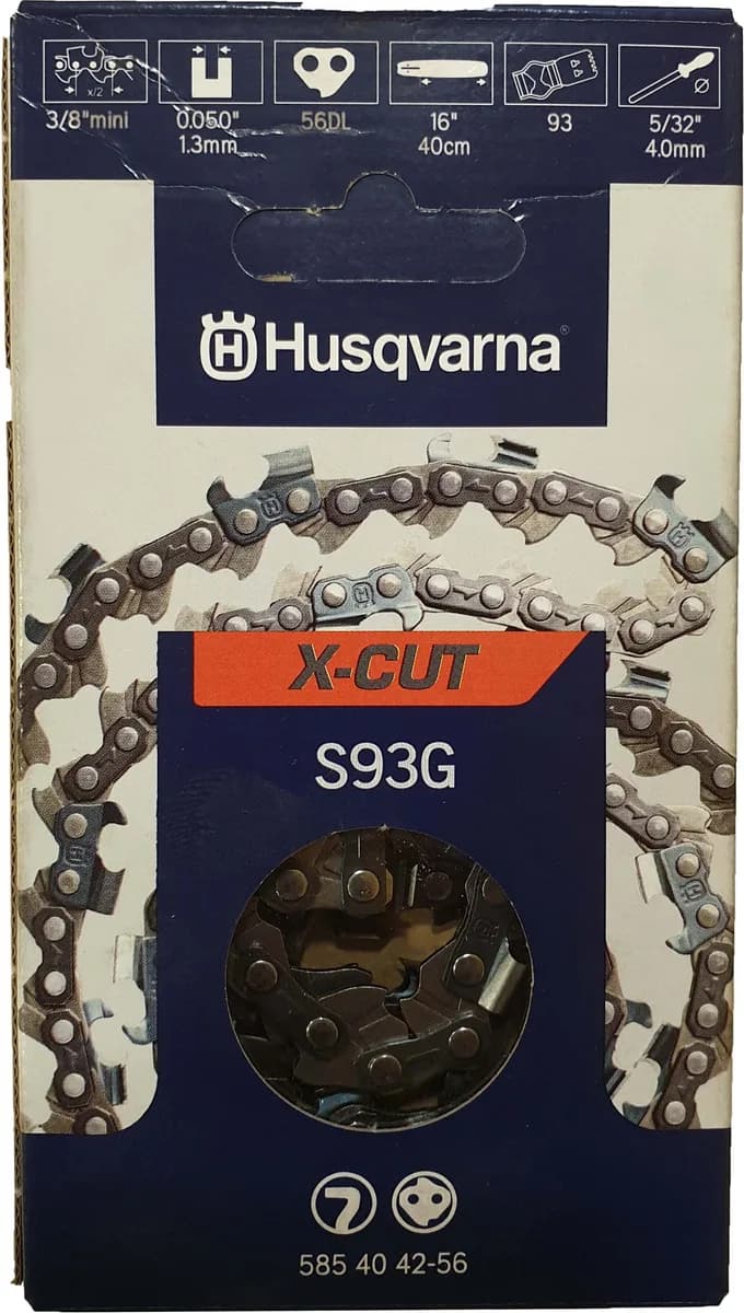 Cadena Motosierra Husqvarna S93g 56 Eslabones 1.3mm Paso 3/8 — foto principal