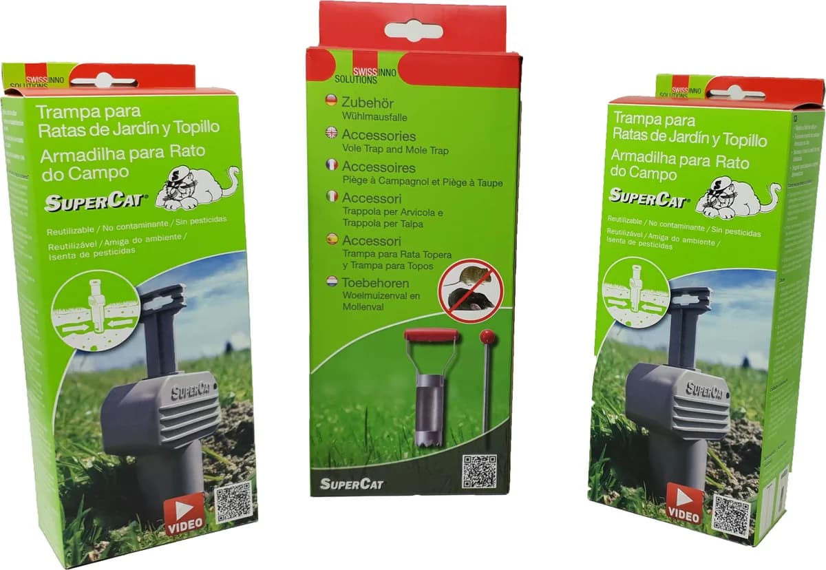 Pack Ahorro 2 Trampas Topillos + Perforador — foto principal