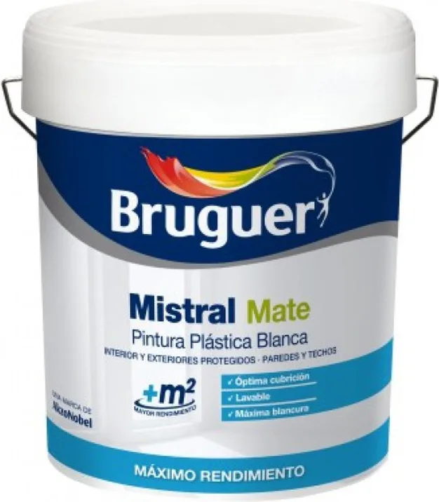 Pintura Plastica Mistral Bruguer 10 l — foto principal