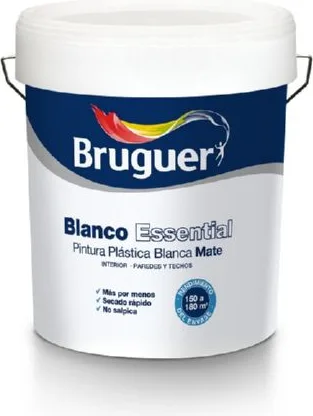 Pintura Plastica Essential Interior Blanco Bruguer 4l — foto principal