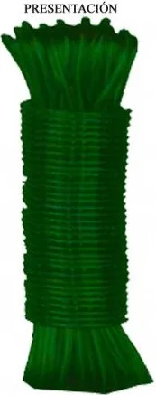 Cable acero / 3,5 mm Revestido Pvc 25 metros Verde — foto principal