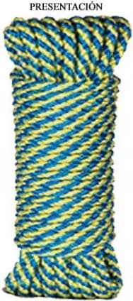 Cuerda Polipropileno / Helicoidal 5mm 15 metros Azul/amarillo — foto principal