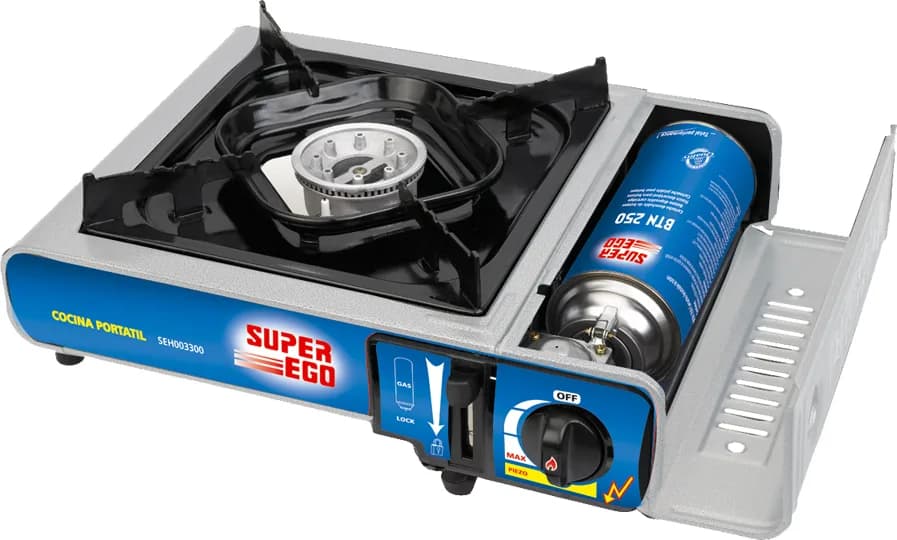 Cocina Gas Camping Portatil Super Ego Hornillo — foto principal