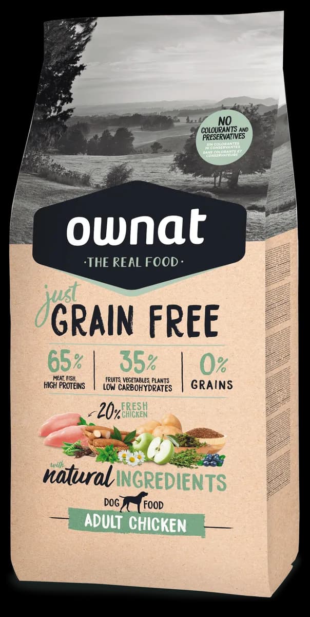 Pienso Perros Ownat Just Grain Free Adult Pollo 3 kg — foto principal