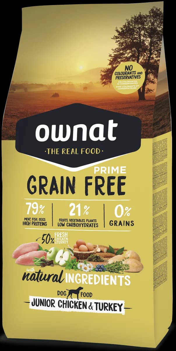 Pienso Perros Ownat Prime Grain Free Junior Pollo & Pavo 3 kg — foto principal