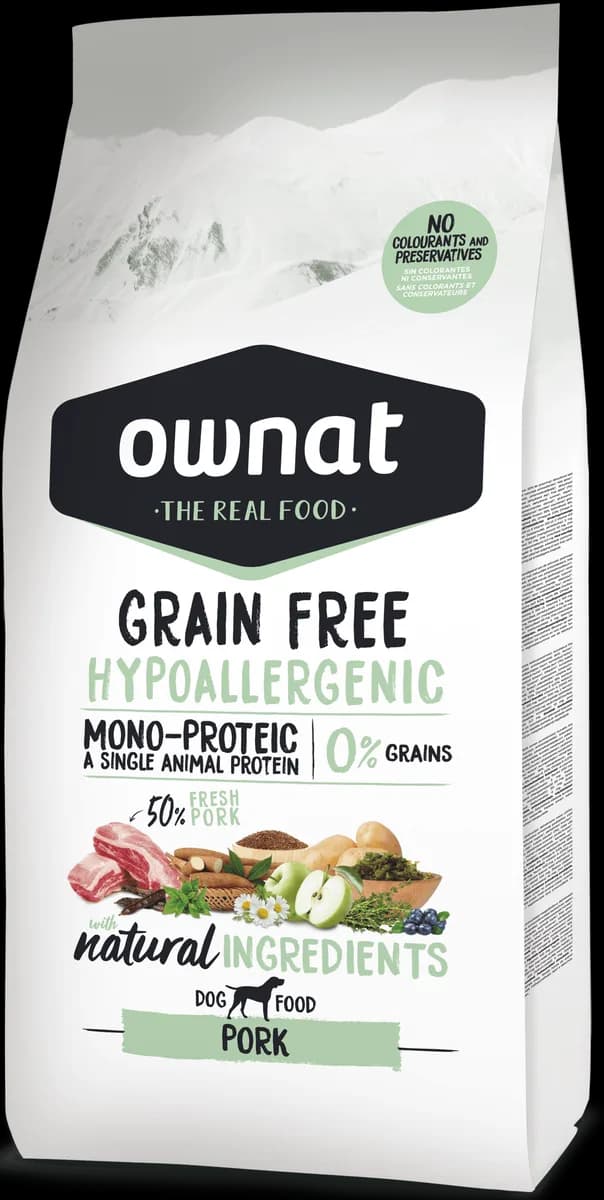 Pienso Perros Ownat Grain Free Hypoallergenic Cerdo 3 kg — foto principal