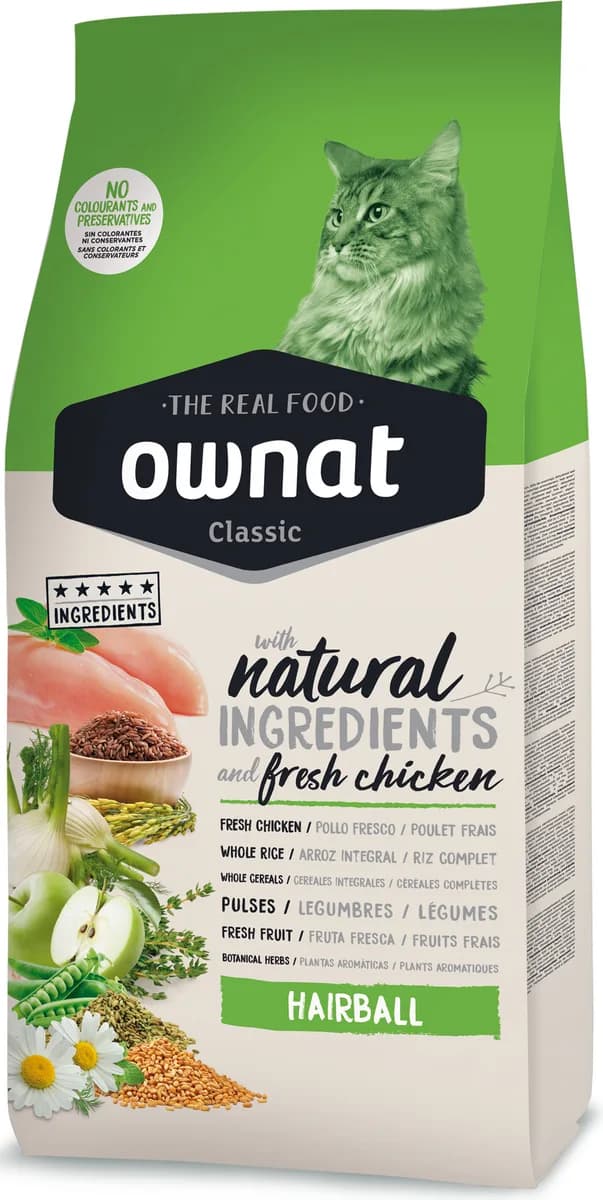 Pienso Gatos Ownat Classic Hairball 4 kg — foto principal