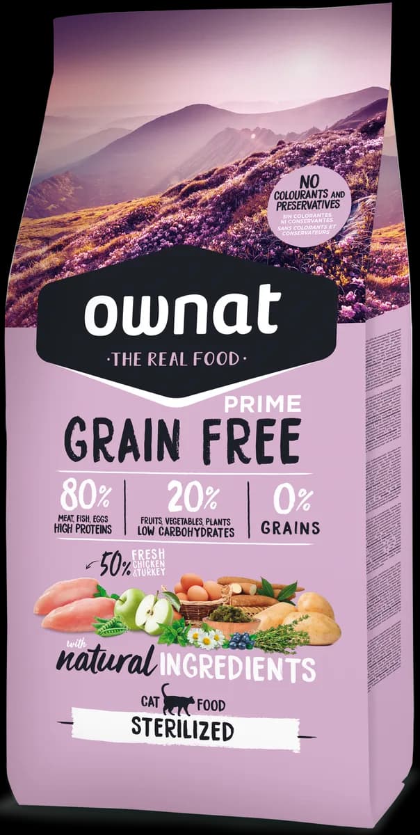 Pienso Gatos Ownat Prime Grain Free Sterilized 8 kg — foto principal