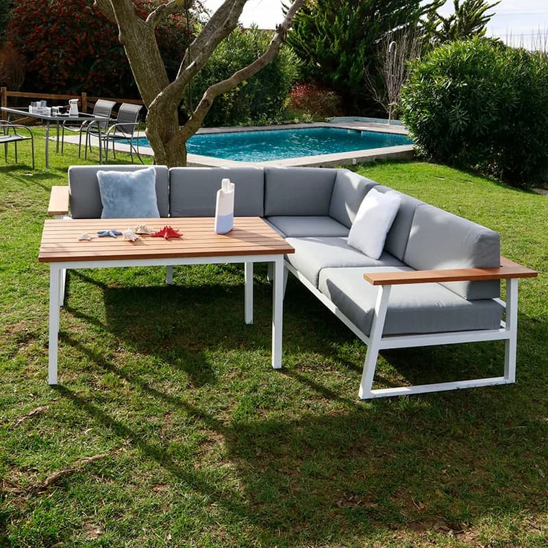 Conjunto Jardín Verona aluminio y Madera — foto principal