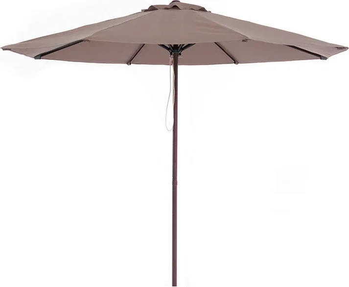 Parasol / Sombrilla de Aluminio Imitación Madera con Toldo de 3 metros — foto principal