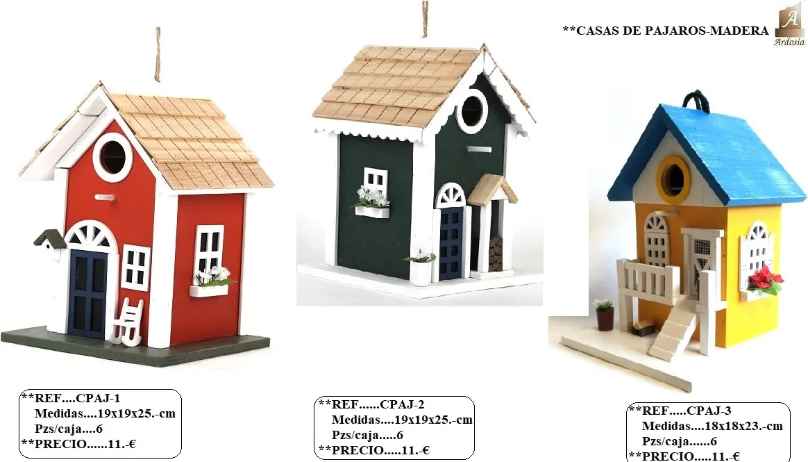 Casa Pajaro Madera Roja 25x18,5x18,5 cm — foto principal