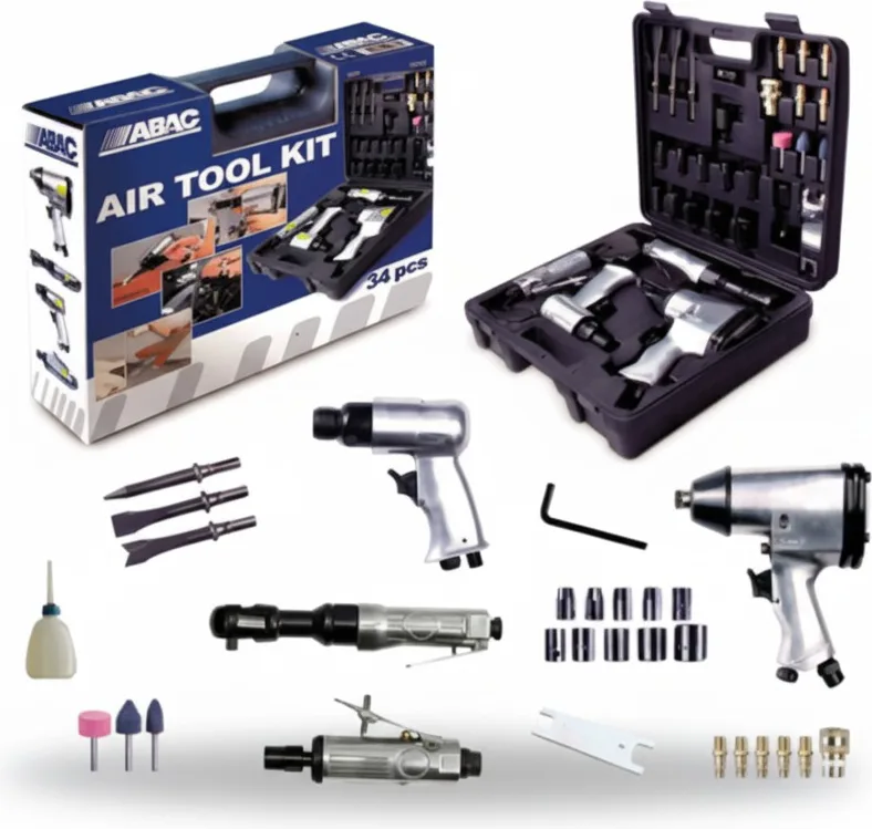Herramienta Neumatica con kit de 34 Piezas Air Tool Abac — foto principal