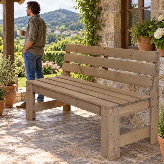 Banco Madera 140 x 54 x 84 cm — foto 4