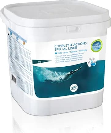 Gre Cloro Piscina 4 Acciones 5 kg Tabletas sin Cobre — foto principal