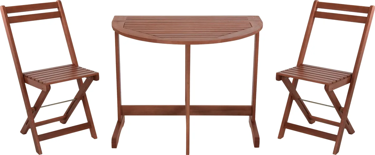 Conjunto Terraza Balcon Mesa Pared con Sillas Madera Oferta — foto principal