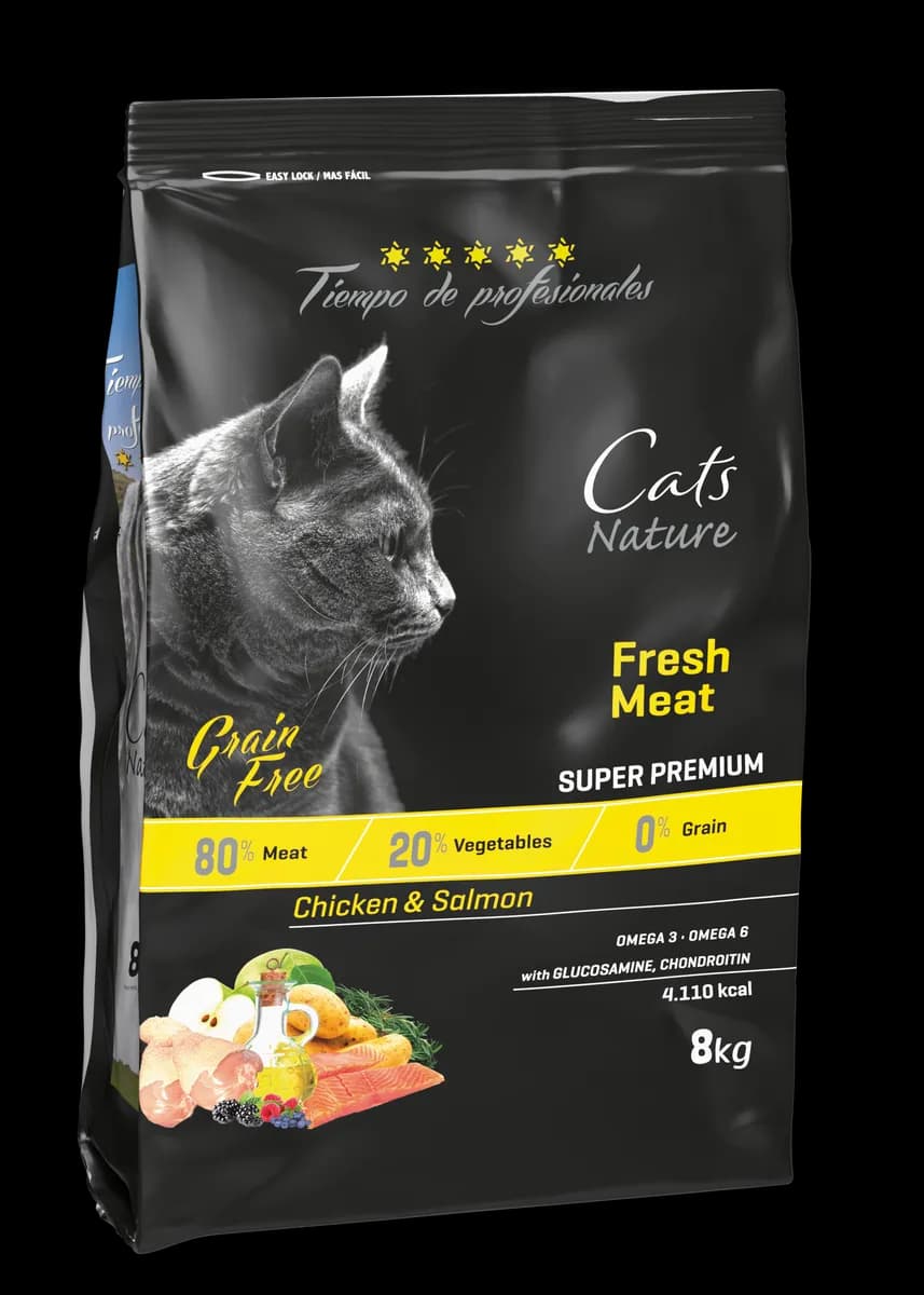 Pienso Gatos Tiempo de Profesionales Grain Free Pollo y Salmon 8 kg — foto principal