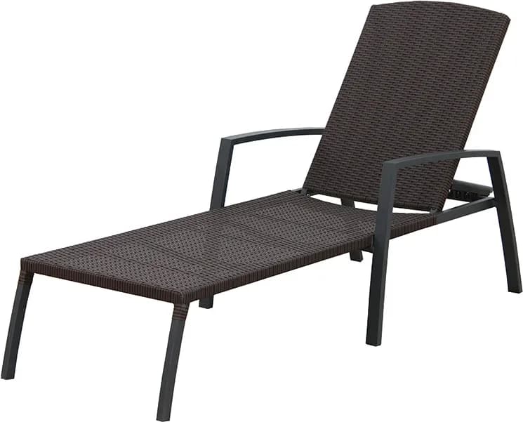 Tumbona jardin acero fibra 190x63 cm — foto principal