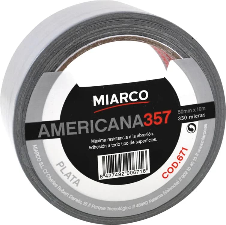 Cinta Americana Negra 50x10 m. — foto principal