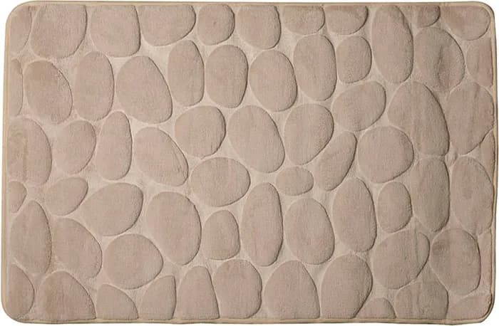 Alfombra Baño Piedras 50x80 cm Beige — foto principal