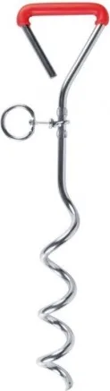 Piqueta Enganche Al Suelo, Galvanizada, 40 Cm, ø9 mm — foto principal