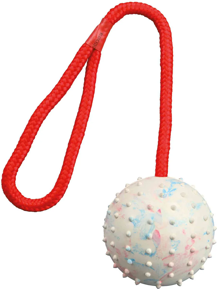 Pelota con Cuerda, Caucho Natural, ø6 Cm, 30 cm — foto principal