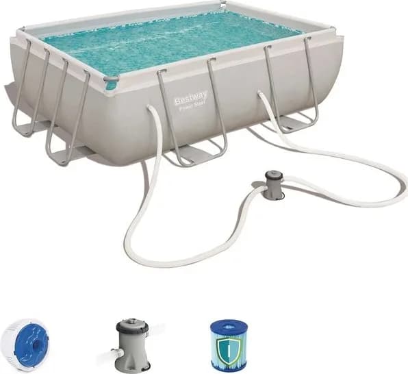 Piscina Desmontable Tubular Bestway Power Steel 282x196x84 cm con Depuradora — foto principal