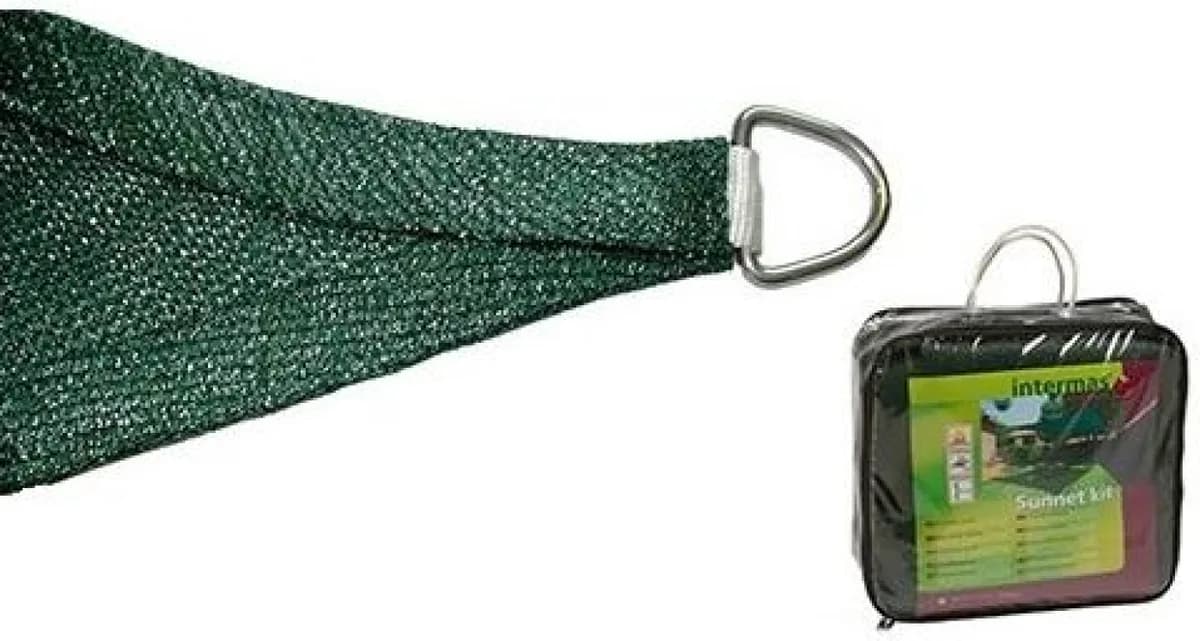 Kit SunNet Malla Sombreado Verde Cuadrada 3,6x3,6 m — foto principal